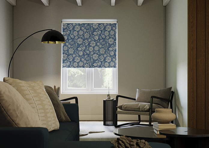 Library, Indian Blue - Roller Blind - Image 3